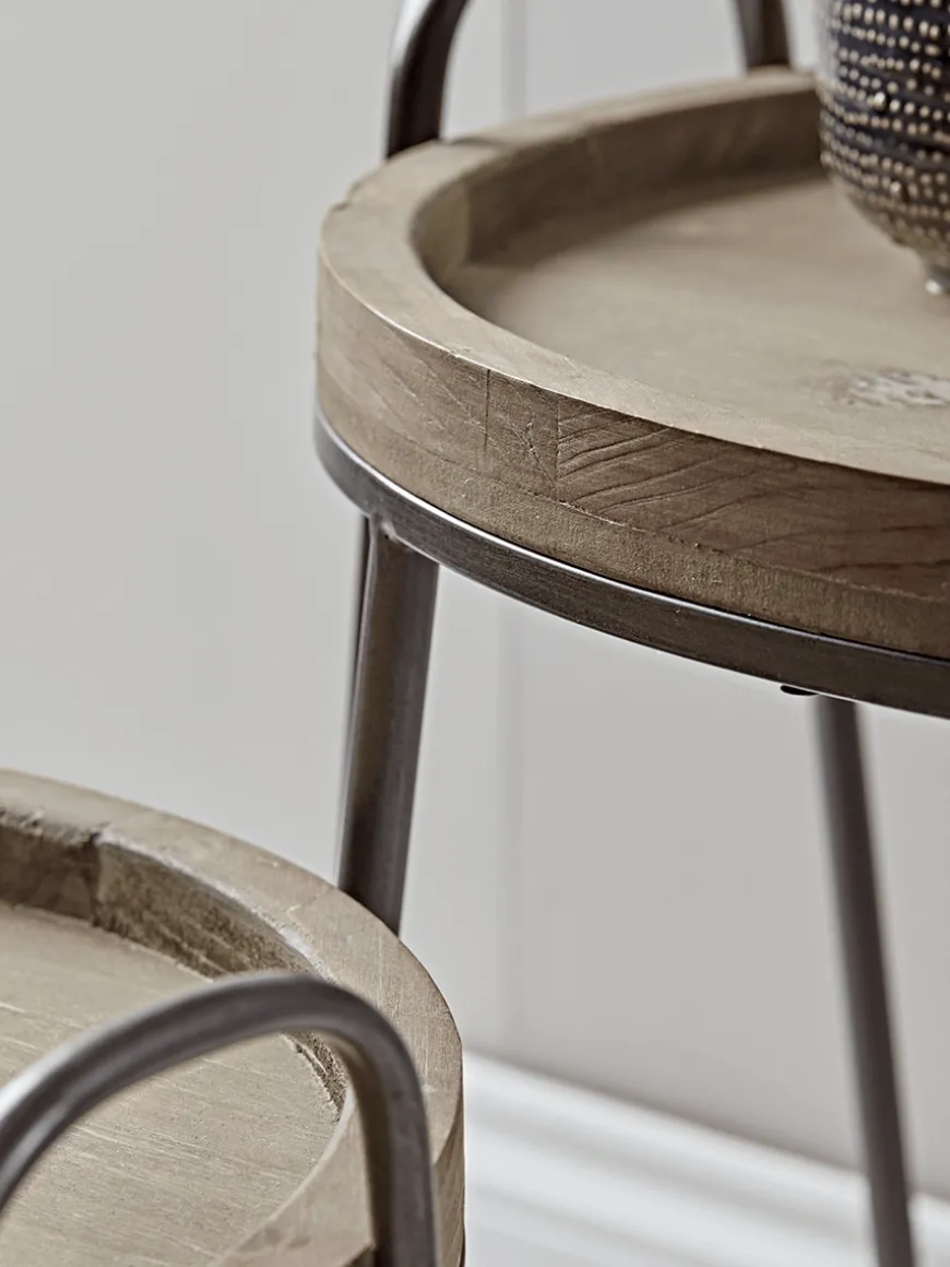 Two Hairpin Nesting Side Tables