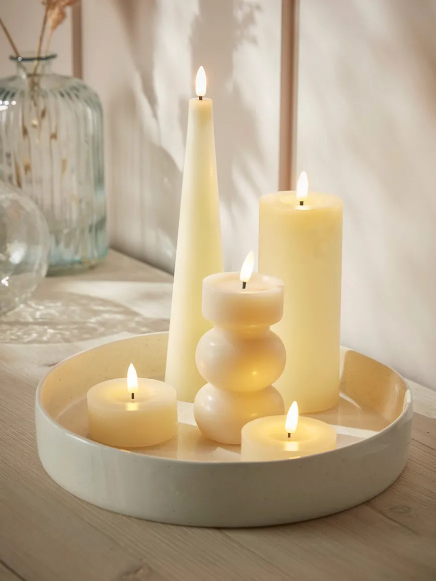 Two LED Faux Candles - Low