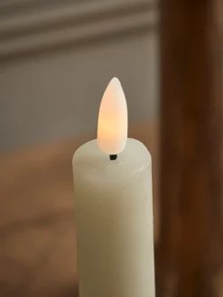 Two LED Faux Dinner Candles