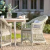 Two Open Weave Dining Chairs