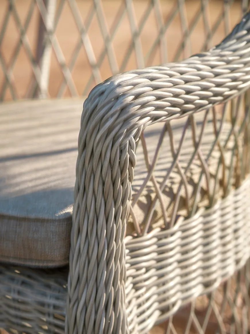 Two Open Weave Dining Chairs