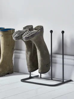 Two Pair Metal Boot Rack