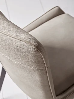 Two Soft Grey Dining Chairs