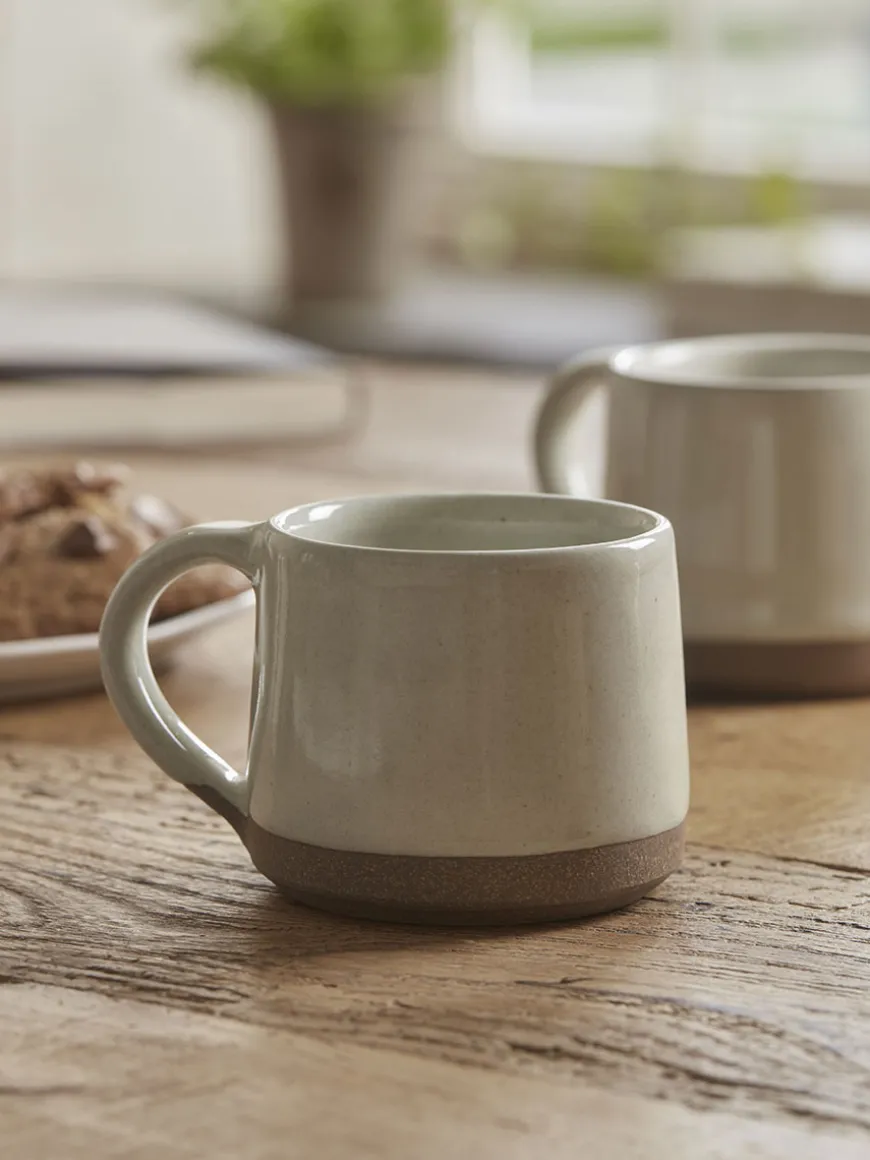 Two Speckled Glazed Mugs