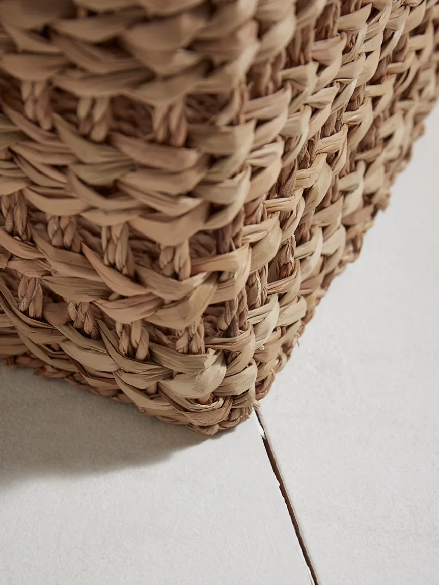 Two Square Woven Baskets