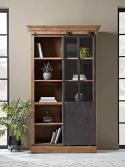 Two Textured Standing Planters - Black