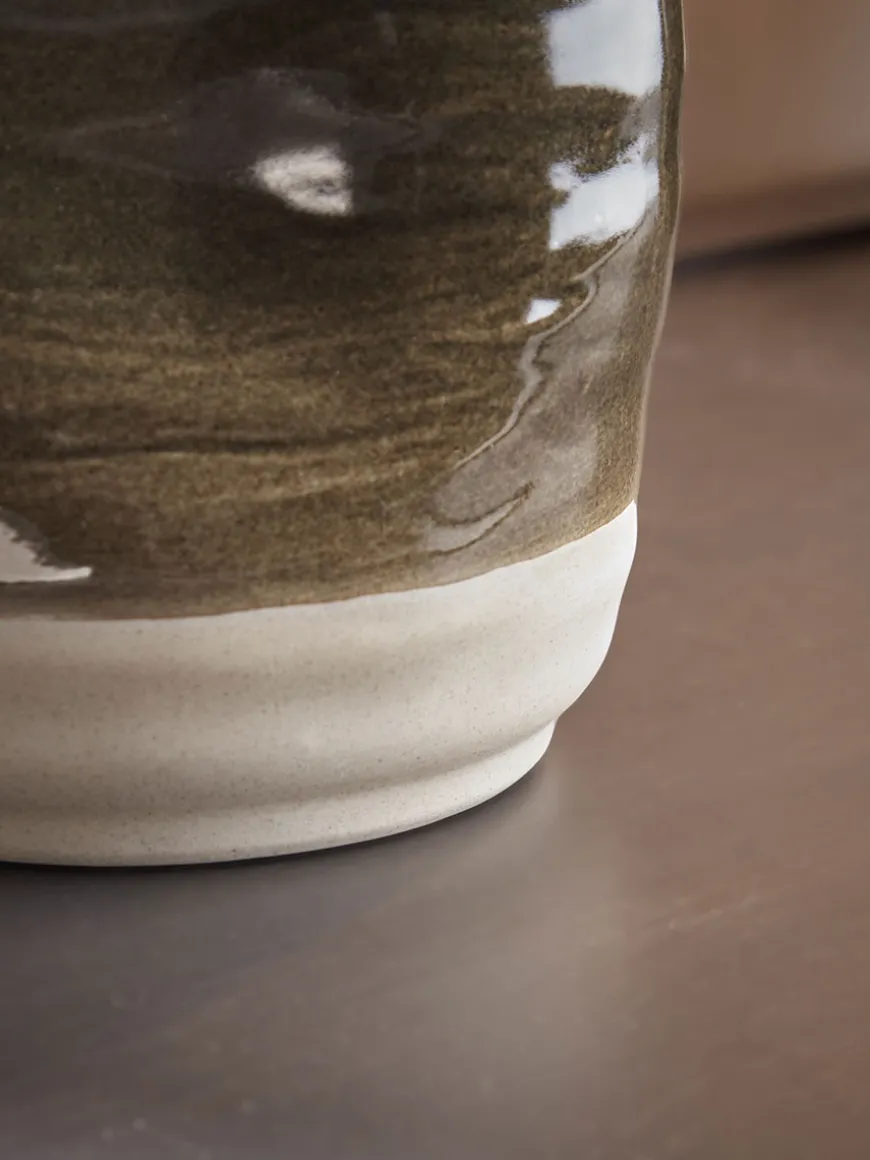 Two Tone Glazed Planter