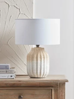 Two Tone Textured Table Lamp