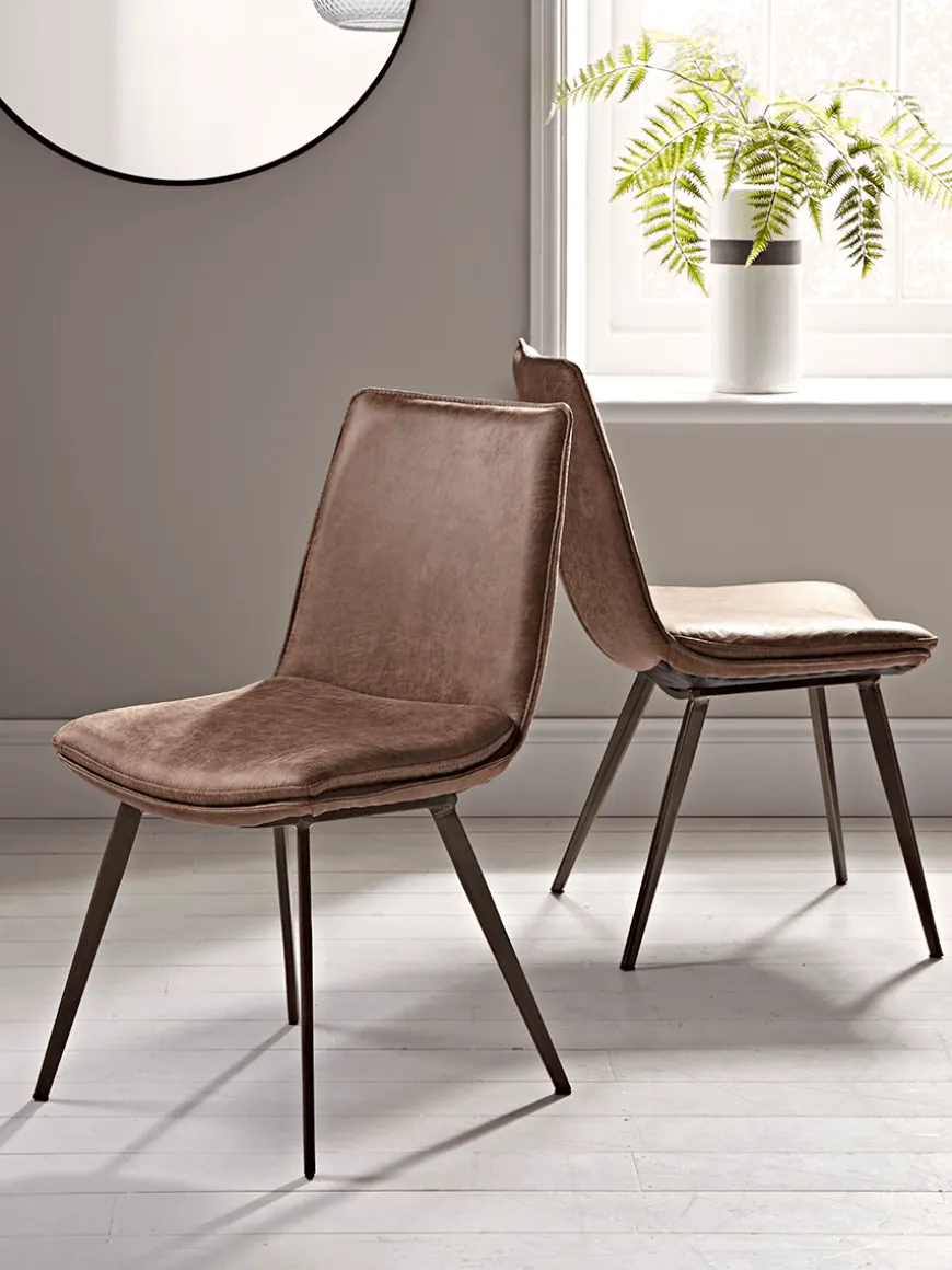 Two Williamsburg Dining Chairs - Tan