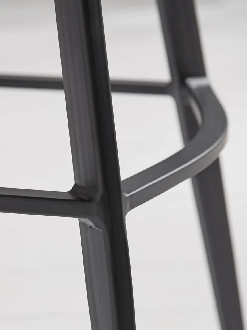 Two Williamsburg High Stools - Carbon