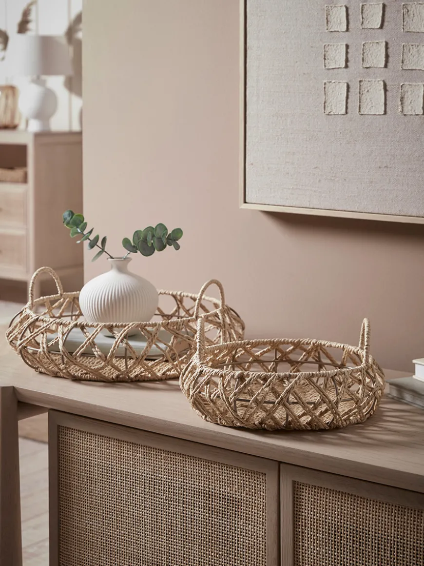 Two Woven Trays