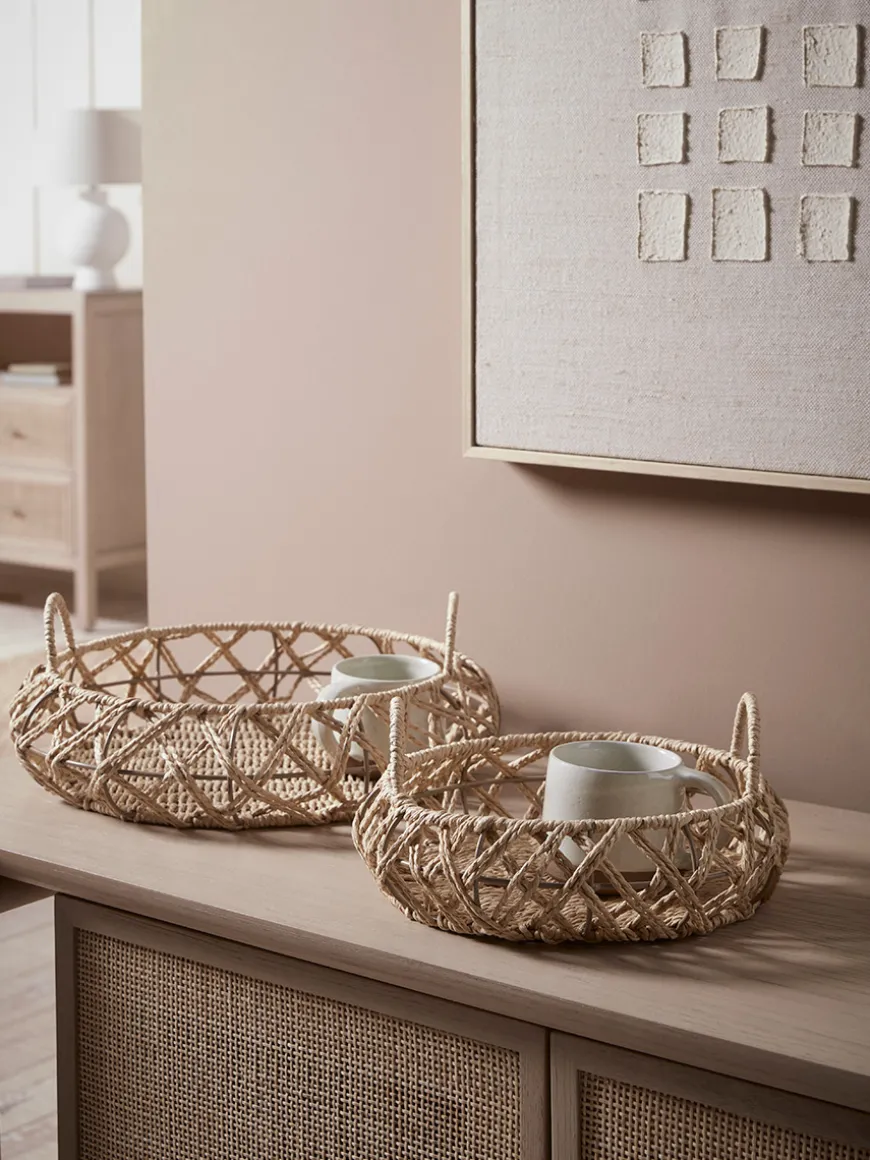 Two Woven Trays