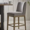 Upholstered Bar Stool - Grey