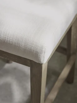 Upholstered Bar Stool - Natural