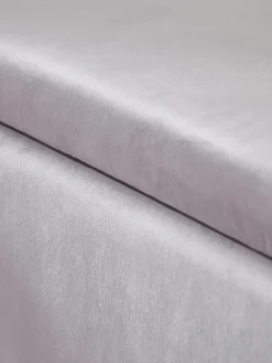 Velvet Slim Storage Ottoman - Grey