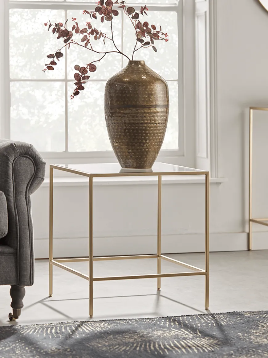Villette Side Table - Soft Gold