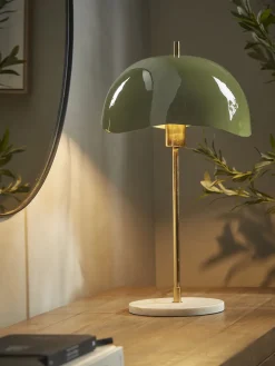 Wavy Dome Table Lamp - Khaki