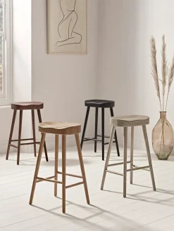 Weathered Oak Counter Stool - Natural