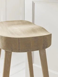 Weathered Oak Counter Stool - Greywash