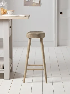 Weathered Oak Counter Stool - Greywash