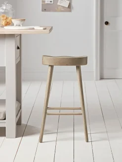 Weathered Oak Counter Stool - Greywash