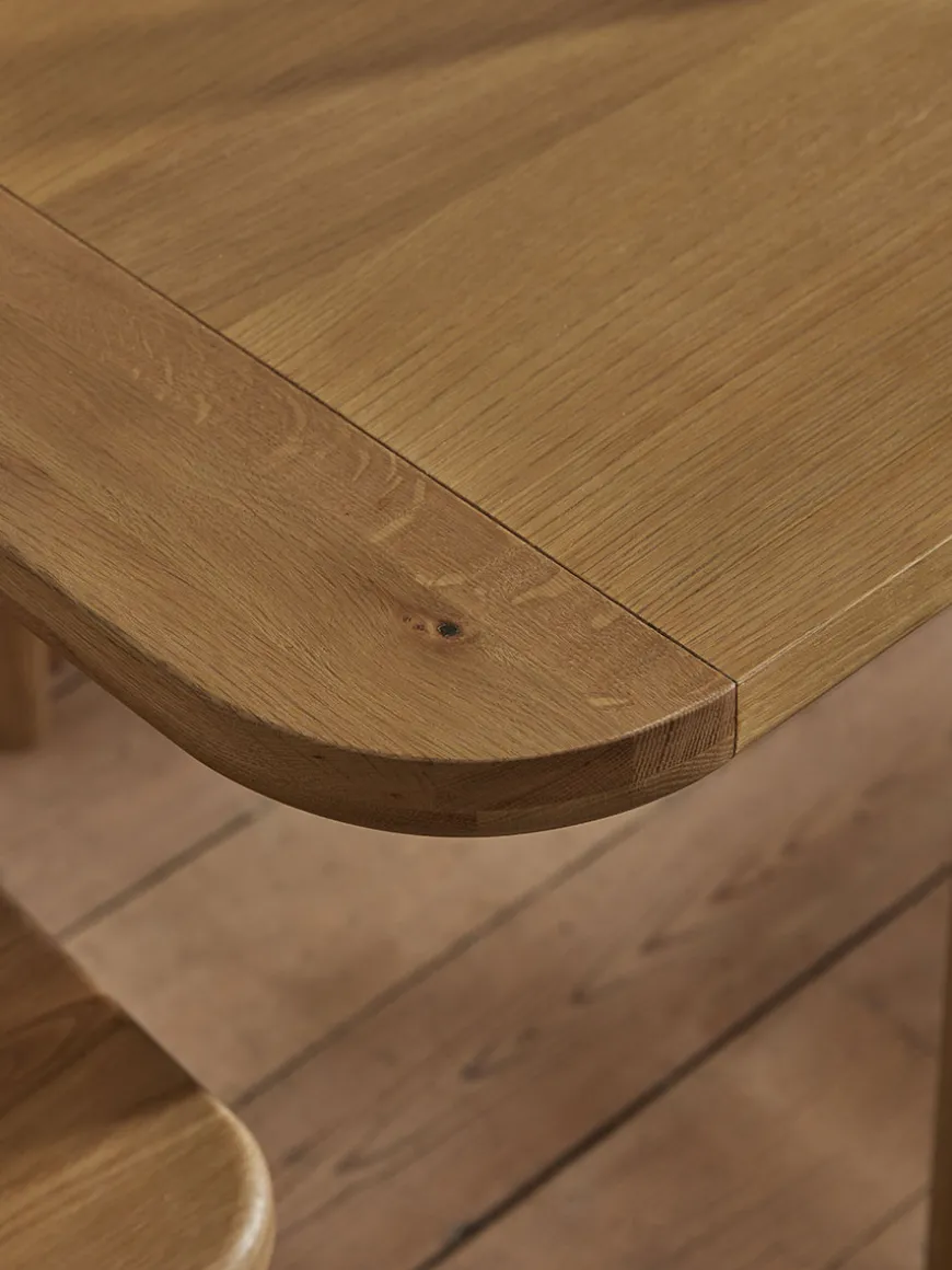 Weathered Oak Dining Table - Extendable