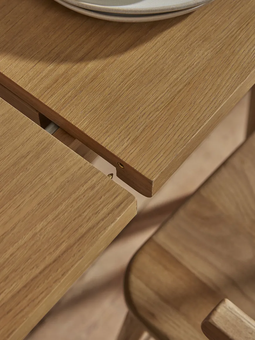 Weathered Oak Dining Table - Extendable