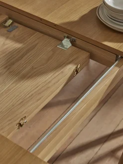Weathered Oak Dining Table - Extendable
