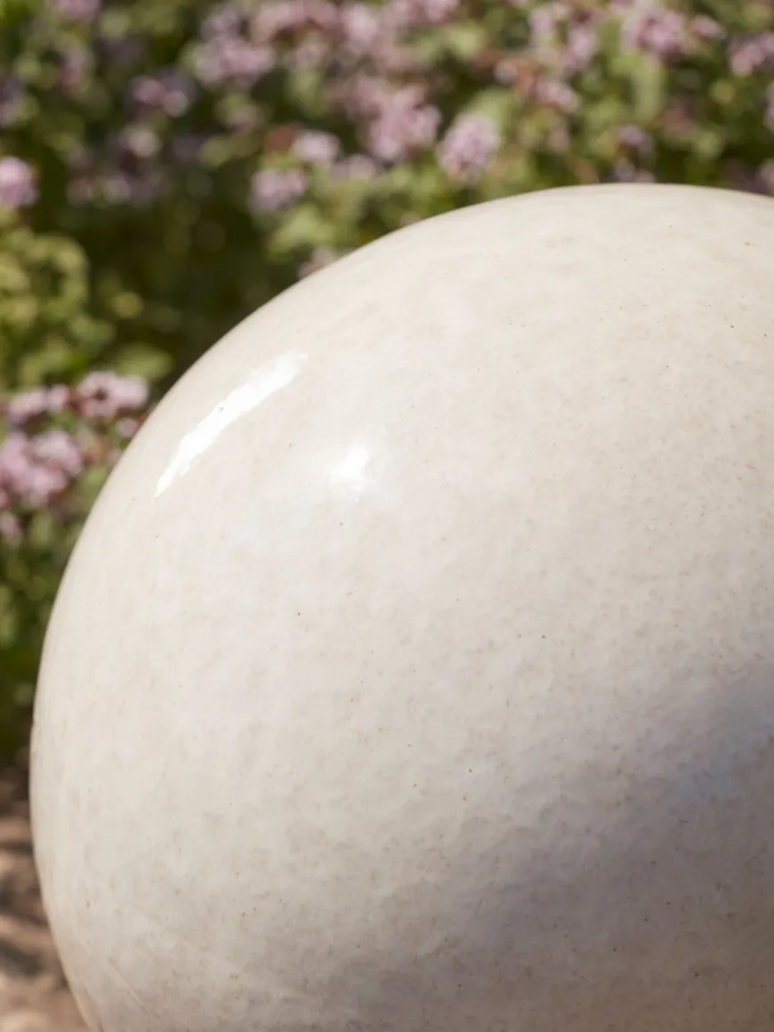 White Glazed Orb