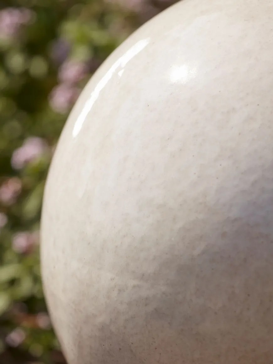 White Glazed Orb