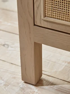 Wicker Bedside Table