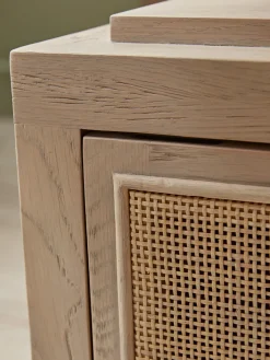 Wicker Bedside Table