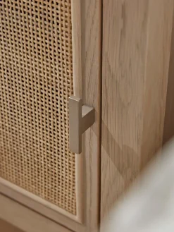 Wicker Bedside Table