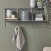 Wirework Shelf & Hooks