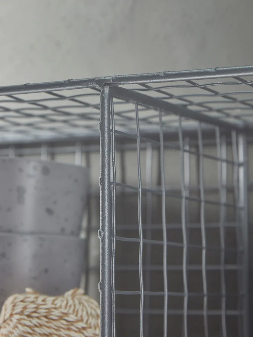Wirework Shelf & Hooks
