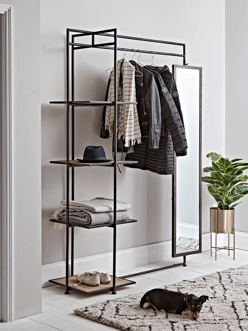 Wood & Metal Clothes Rail