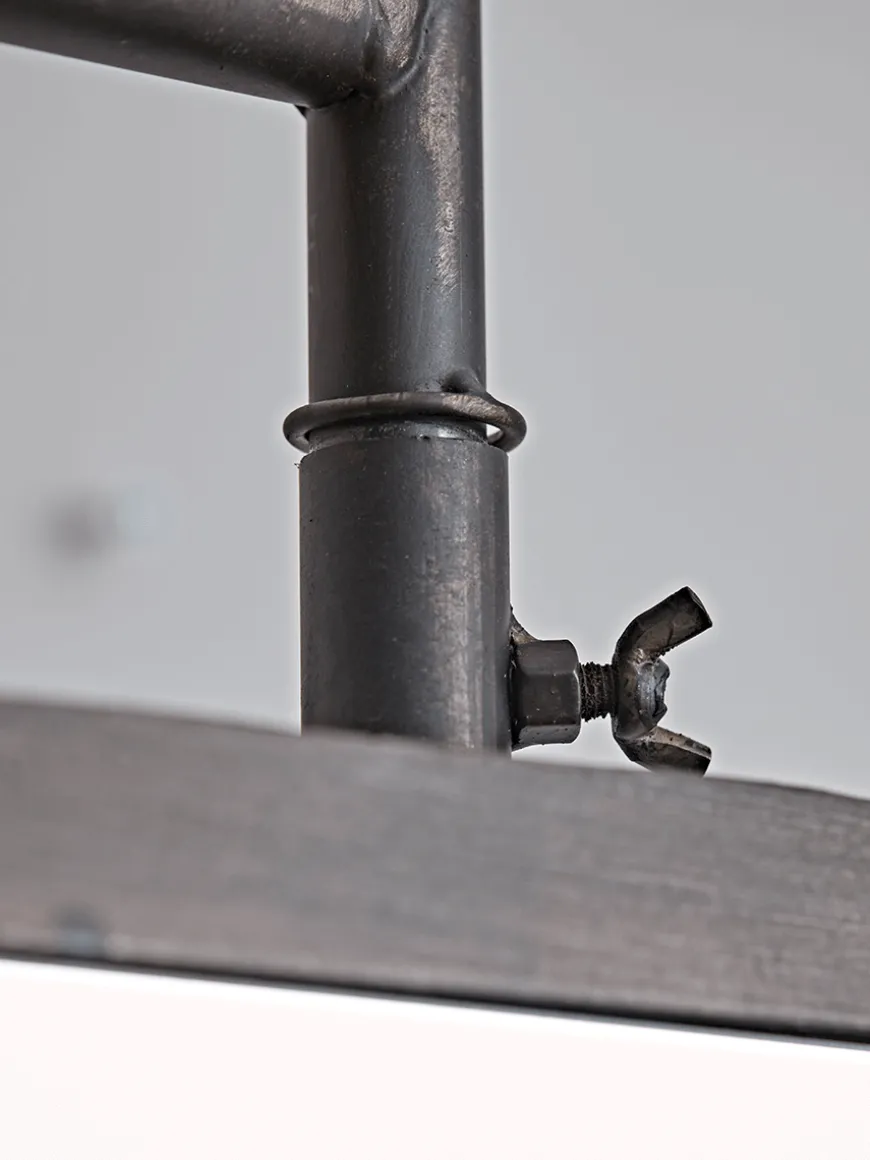 Wood & Metal Clothes Rail