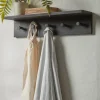Wooden Coat Rack - Black