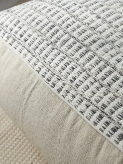 Woven Grey Pouffe
