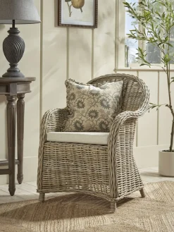 Woven Rattan Occasional Chair