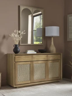Woven Teak Sideboard