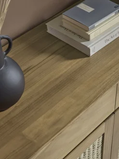 Woven Teak Sideboard