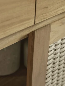 Woven Teak Sideboard