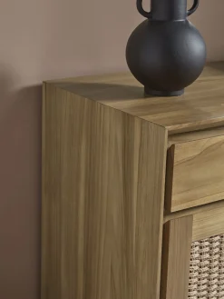 Woven Teak Sideboard