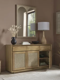Woven Teak Sideboard